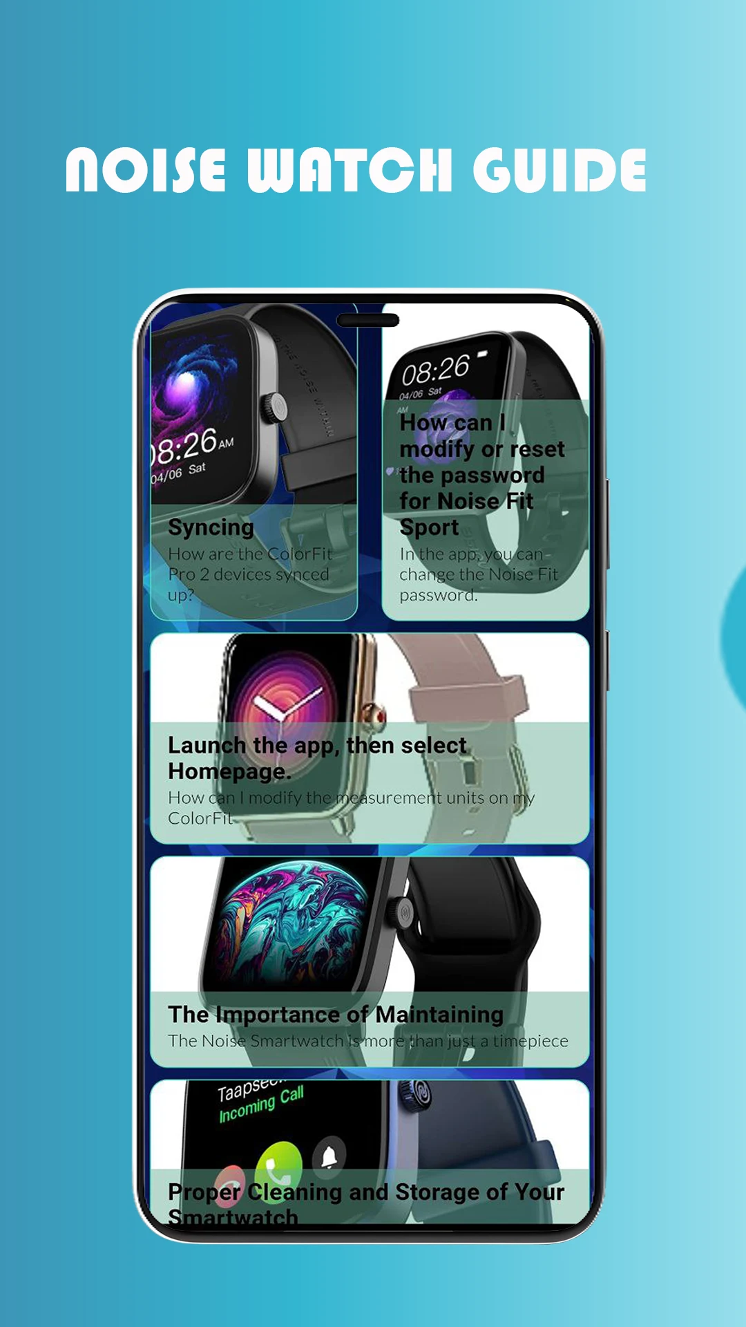 Noise watch App Guide screenshot